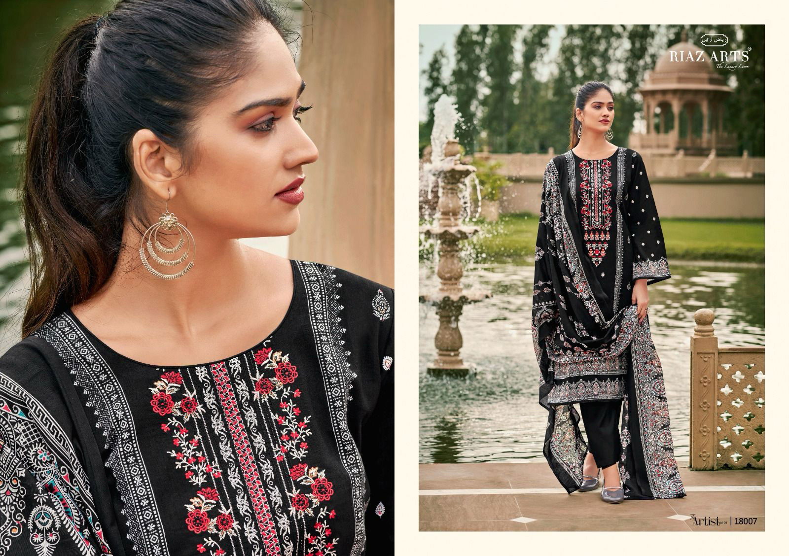 Arts The Artist Vol 5  by Riaz Digital Printed Dress Material Collection